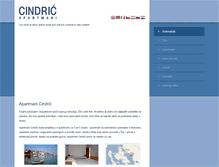 Tablet Screenshot of apartmani-cindric.com